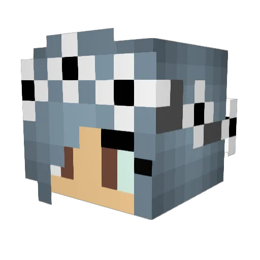gamma109 Minecraft avatar head, 3D render