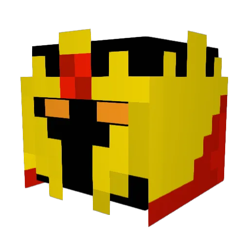 gamma1398 Minecraft avatar head, 3D render