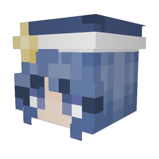 gamorc Minecraft avatar head, 3D render