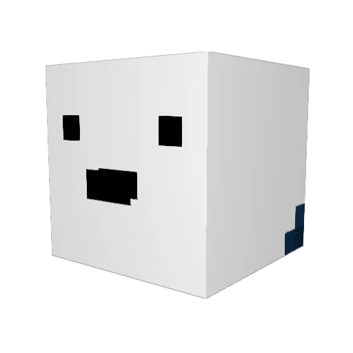 gamotime Minecraft avatar head, 3D render