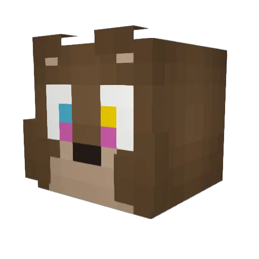 gamulchi1 Minecraft avatar head, 3D render