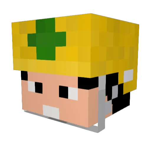 gamutyan Minecraft avatar head, 3D render