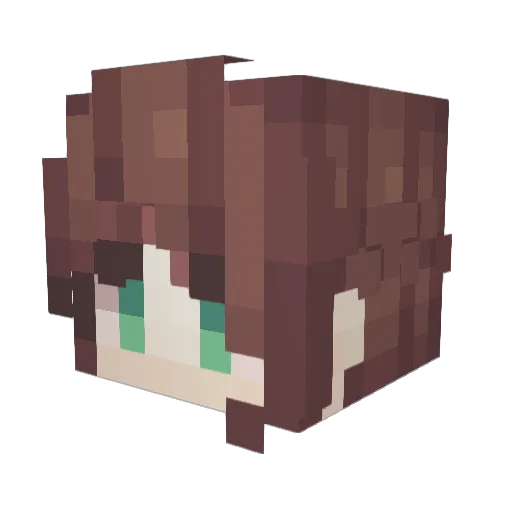 gananc1 Minecraft avatar head, 3D render