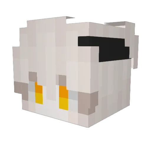 ganceforlove Minecraft avatar head, 3D render