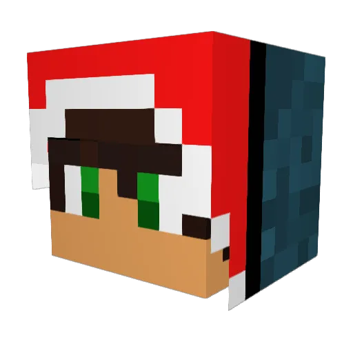gandalfffff Minecraft avatar head, 3D render