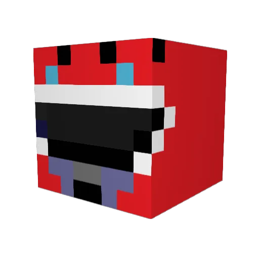 gandc Minecraft avatar head, 3D render