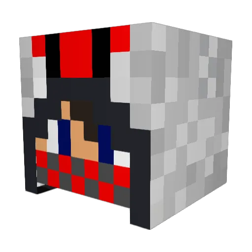 gandi28 Minecraft avatar head, 3D render