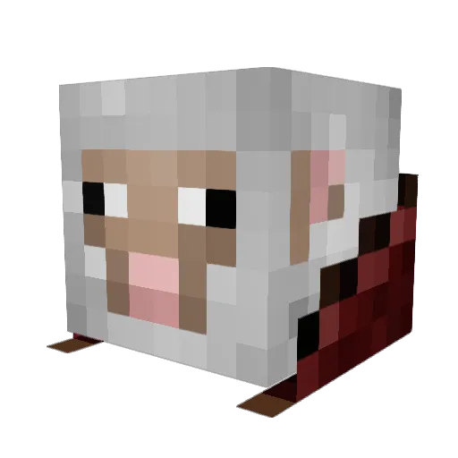gandzyo Minecraft avatar head, 3D render