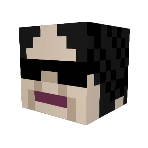 gang0774 Minecraft avatar head, 3D render