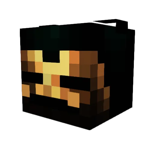 gangDARDAN Minecraft avatar head, 3D render