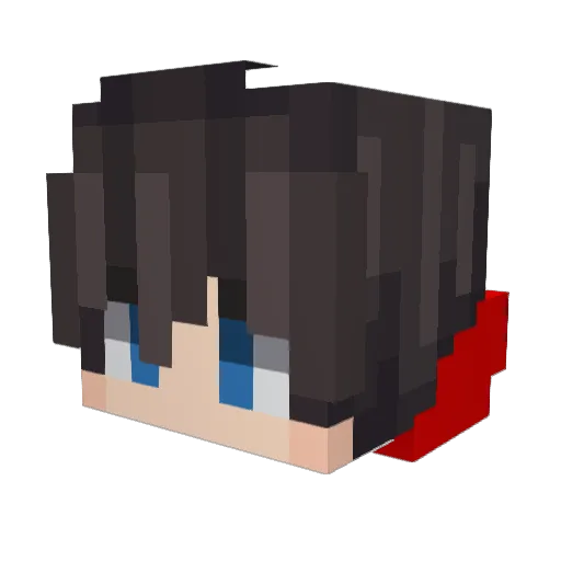 gang_brain Minecraft avatar head, 3D render