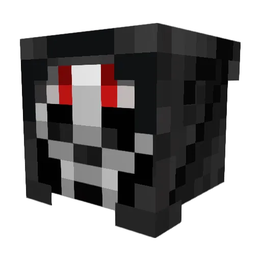gangelta Minecraft avatar head, 3D render