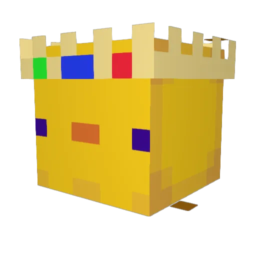 ganggoat Minecraft avatar head, 3D render