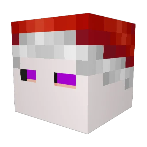 ganglypee Minecraft avatar head, 3D render