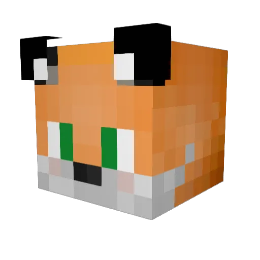 gangstaaaarz Minecraft avatar head, 3D render