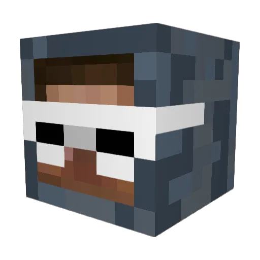 gangstadanny Minecraft avatar head, 3D render