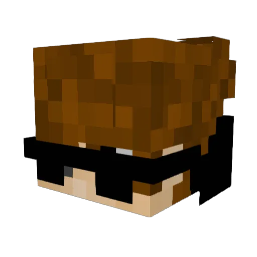 gangstalam Minecraft avatar head, 3D render