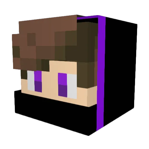 gangsterdk Minecraft avatar head, 3D render