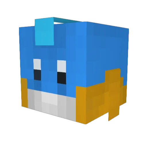 gangyangg Minecraft avatar head, 3D render