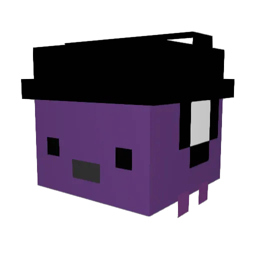 ganjin129 Minecraft avatar head, 3D render