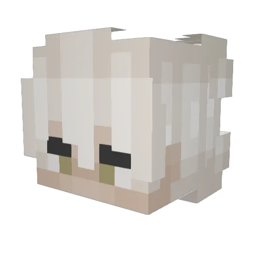 gankboy Minecraft avatar head, 3D render