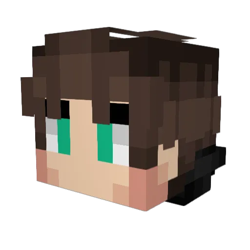 ganke1970 Minecraft avatar head, 3D render