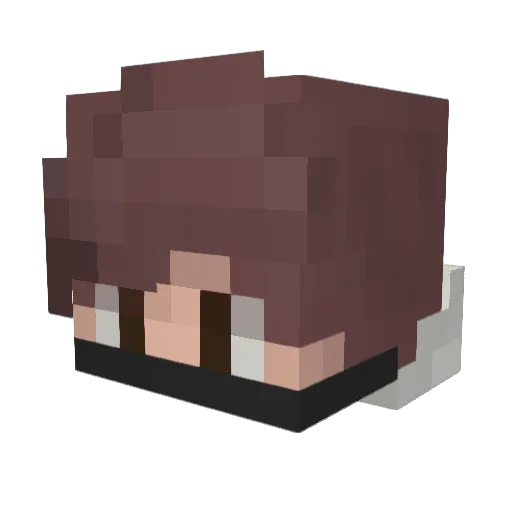 gankster123 Minecraft avatar head, 3D render