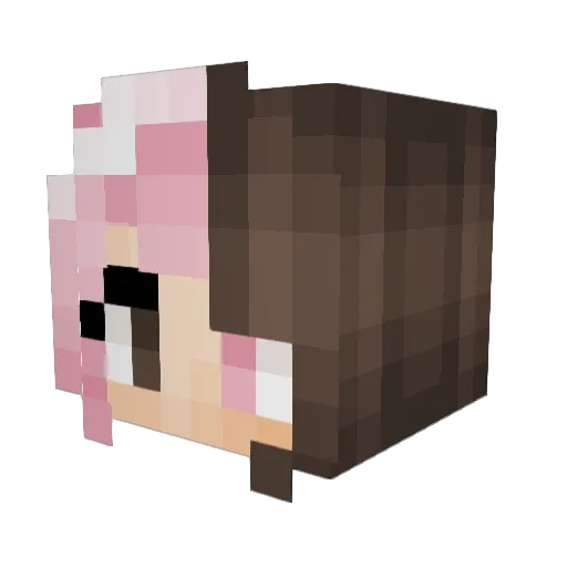 ganma0316 Minecraft avatar head, 3D render