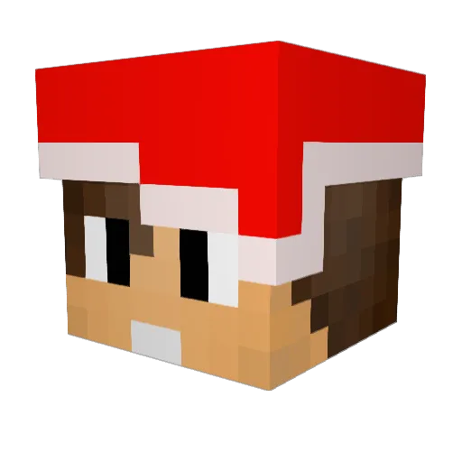 ganngari Minecraft avatar head, 3D render