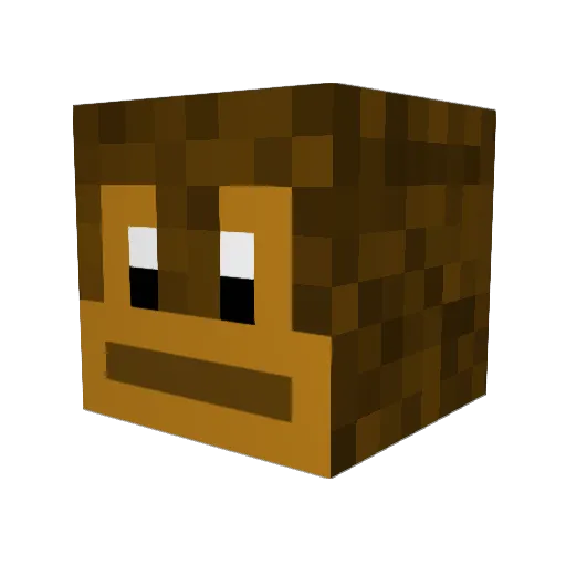 gannobro Minecraft avatar head, 3D render