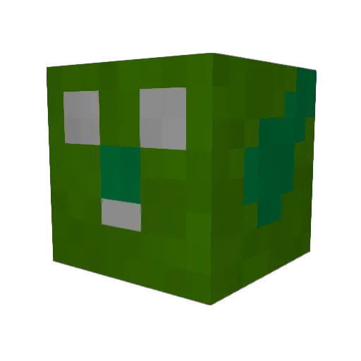 ganomex Minecraft avatar head, 3D render