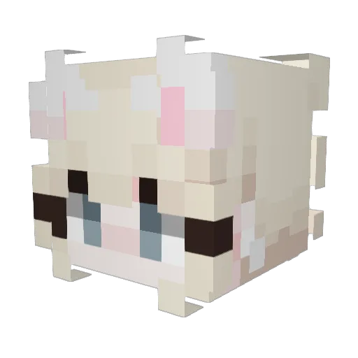 ganqas Minecraft avatar head, 3D render