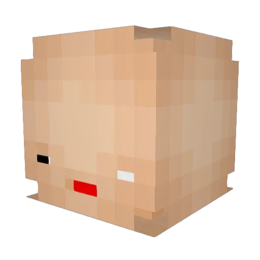 gantsunderbelly Minecraft avatar head, 3D render