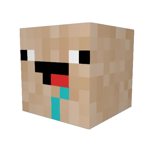 ganty__ Minecraft avatar head, 3D render