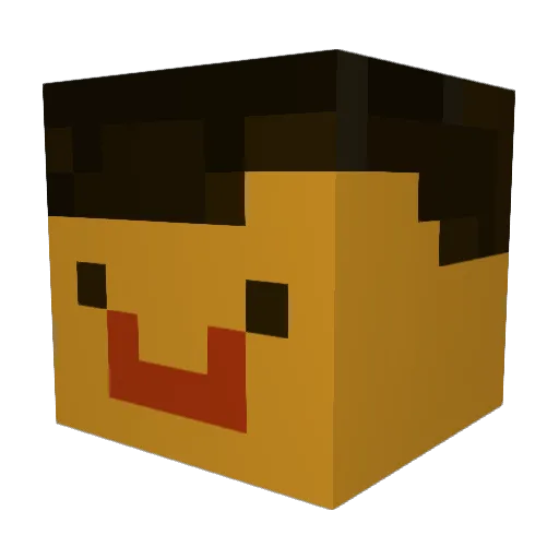 ganu123 Minecraft avatar head, 3D render