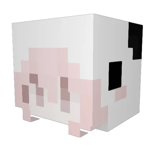 ganziyum Minecraft avatar head, 3D render