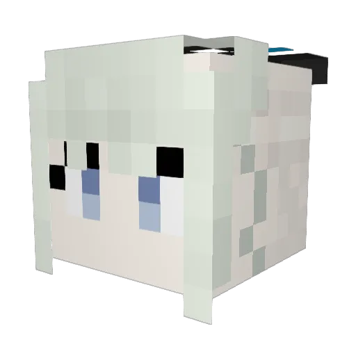 gaoda40000 Minecraft avatar head, 3D render