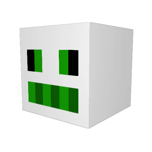 gaotter Minecraft avatar head, 3D render