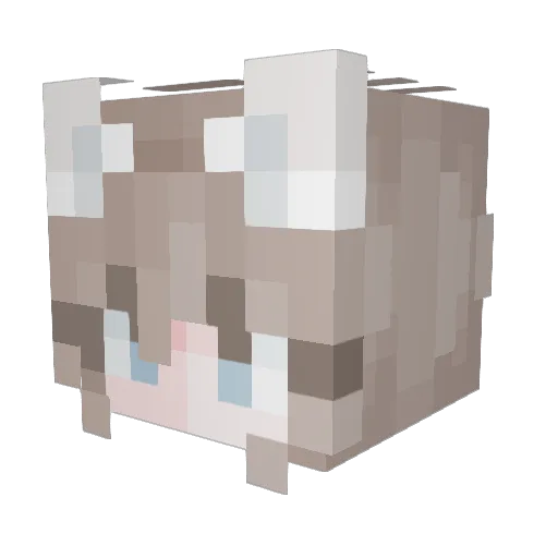 gaoyun0401 Minecraft avatar head, 3D render