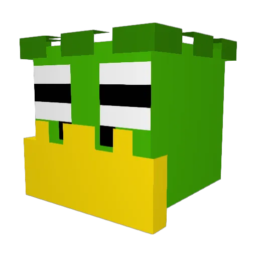 gapdo1_2 Minecraft avatar head, 3D render