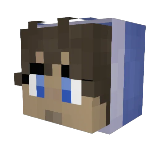 gaphers Minecraft avatar head, 3D render