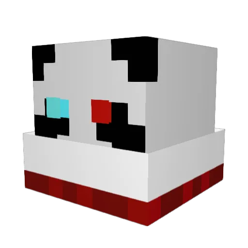 gaptown Minecraft avatar head, 3D render