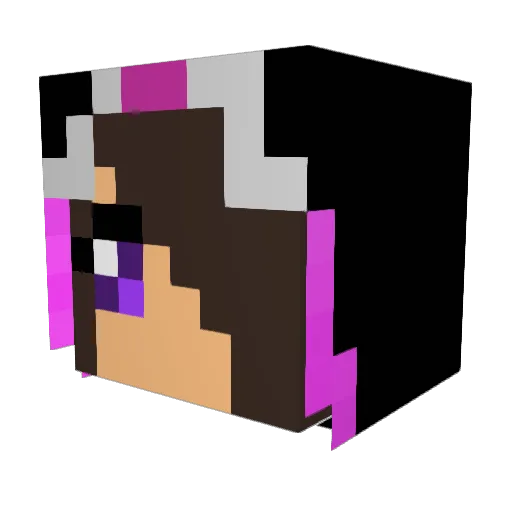 garHD Minecraft avatar head, 3D render