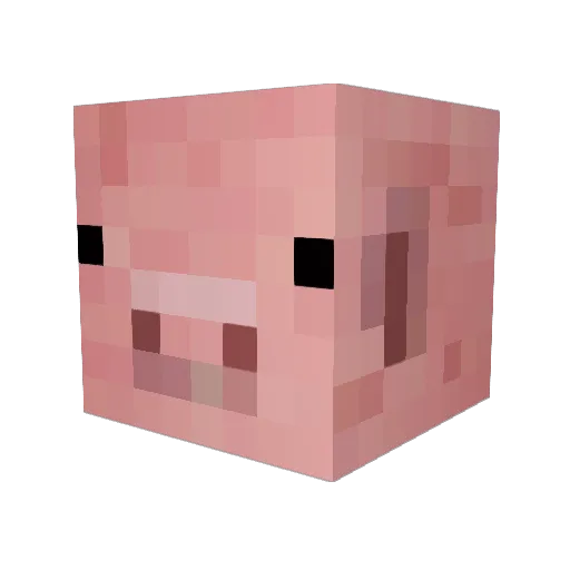 garadan Minecraft avatar head, 3D render