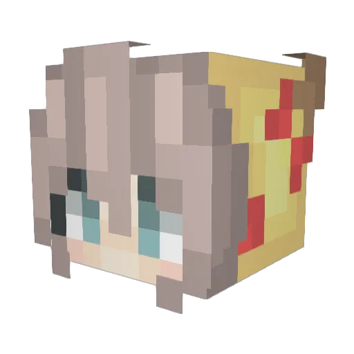 garalip Minecraft avatar head, 3D render