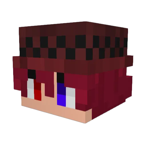 garavello Minecraft avatar head, 3D render