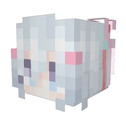 garbage1MAN Minecraft avatar head, 3D render