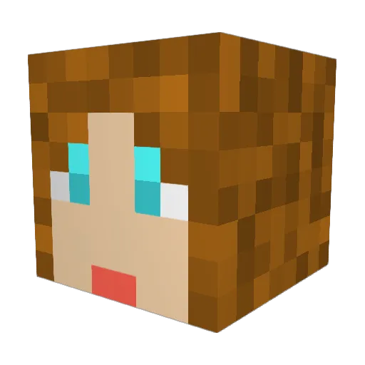 garbageboi_ Minecraft avatar head, 3D render