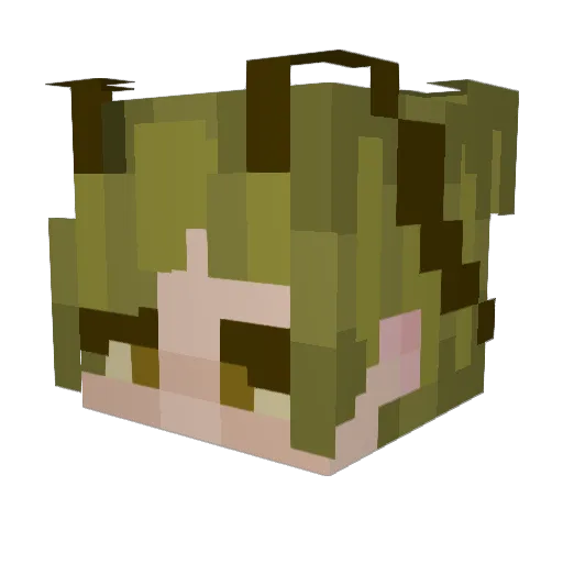 garblegoob Minecraft avatar head, 3D render