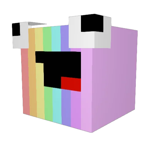 garden27 Minecraft avatar head, 3D render